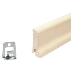 Besorgen ✨ BAUHAUS Sockelleiste Ahorn 2,4 M X 2,1 Cm X 6 Cm 👏 -Bodenverlegebedarf Verkäufe 12 476