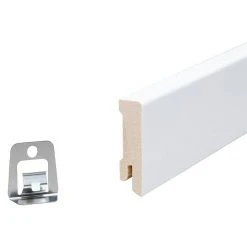 Bestpreis ✨ BAUHAUS Profiles And More Sockelleiste Weiß 2,4 M X 1,6 Cm X 5,8 Cm 😉 -Bodenverlegebedarf Verkäufe 12 511