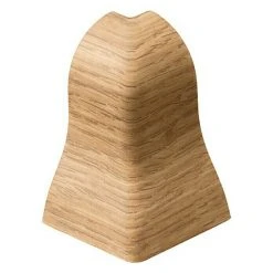 Blitzangebot 😍 BAUHAUS LOGOCLIC Außenecke K40 Eiche Struktur, 2 Stk., Geeignet Für: Sockelleiste K40 ✔️