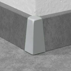 Brandneu 👏 BAUHAUS LOGOCLIC Außenecke K40 C Grau, 2 Stk., Passend Für: LOGOCLIC Sockelleiste K40 C ✨