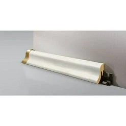 Coupon ✨ BAUHAUS LOGOCLIC Sockelleiste K40 Eiche Weiß 2,6 M X 22 Mm X 40 Mm, Geschwungen 🥰