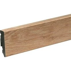 Bester Verkauf 🌟 BAUHAUS Profiles And More Sockelleiste KU51L Cognac Eiche 2,4 M X 15 Mm X 50 Mm, Gerade 🎁