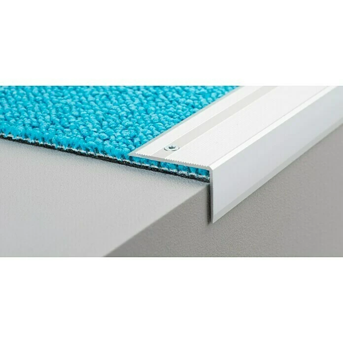 Brandneu ✨ BAUHAUS LOGOCLIC Treppenkantenprofil 293 Silber, 1 M X 40 Mm X 25 Mm, Montageart: Schrauben ✨ 1 Brandneu ✨ BAUHAUS LOGOCLIC Treppenkantenprofil 293 Silber, 1 M X 40 Mm X 25 Mm, Montageart: Schrauben ✨