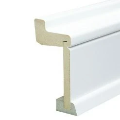 Billig ✔️ BAUHAUS Rohrabdeckleiste Weiß, 2,4 M X 60 Mm X 113 Mm, Geschwungen 🧨