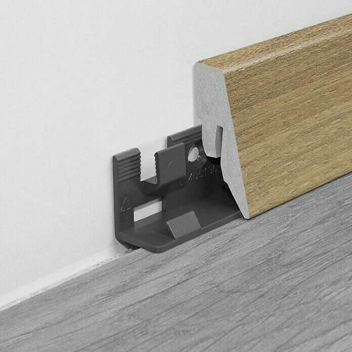 Neu 🤩 BAUHAUS LOGOCLIC Sockelleiste K40 C Hickory Morino 2,6 M X 19 Mm X 40 Mm, Gerade 😉 1 Neu 🤩 BAUHAUS LOGOCLIC Sockelleiste K40 C Hickory Morino 2,6 M X 19 Mm X 40 Mm, Gerade 😉