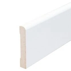 Angebote ❤️ BAUHAUS Sockelleiste Weiß, 2,44 M X 1 Cm X 5,8 Cm, Gerade ❤️