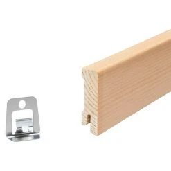 Großhandel ⌛ BAUHAUS Sockelleiste Buche 2,4 M X 1,6 Cm X 5,8 Cm 🎁 -Bodenverlegebedarf Verkäufe 12 684