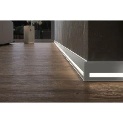 Beste Bewertungen von ✔️ BAUHAUS Deckprofil Cubica LS80 Light Down Aluminium, 2,5 M X 19 Mm X 80 Mm 💯 -Bodenverlegebedarf Verkäufe 12 761