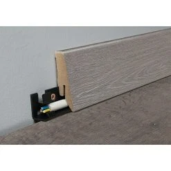 Brandneu 👏 BAUHAUS MyStyle Sockelleiste K58 C Anvil Oak 2,6 M X 18 Mm X 58 Mm, Gerade 💯