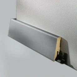 Besorgen ✨ BAUHAUS LOGOCLIC Sockelleiste K58 D Aluminium 2,6 M X 19 Mm X 58 Mm, Gerade ✔️