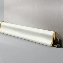 Auslauf 😍 BAUHAUS LOGOCLIC Fußleiste Birne Weiß 2,6 M X 22 Mm X 40 Mm 👏