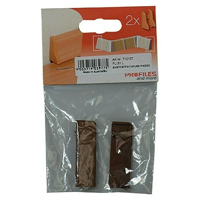 Budget 🌟 BAUHAUS Profiles And More Endkappe FU51L/KU51L Braun, 2 Stk. 👍 2 Budget 🌟 BAUHAUS Profiles And More Endkappe FU51L/KU51L Braun, 2 Stk. 👍 – Bild 2