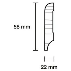 Auslauf ❤️ BAUHAUS Sockelleiste 2,4 M X 2,2 Cm X 5,8 Cm, Kiefer, Unbehandelt ✔️ 5 Auslauf ❤️ BAUHAUS Sockelleiste 2,4 M X 2,2 Cm X 5,8 Cm, Kiefer, Unbehandelt ✔️ -Bodenverlegebedarf Verkäufe 12 945