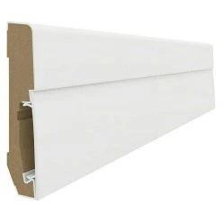 Schlussverkauf 🧨 BAUHAUS BaukulitVox Estilo Sockelleiste E301 Weiß, 2.400 X 18 X 75 Mm 🔔